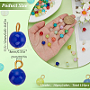 120Pcs 12 Colors Baking Paint Imitation Jade Glass Charms PALLOY-HY00035-2