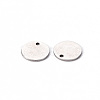 Non-Tarnish 201 Stainless Steel Stamping Blank Tag Pendants STAS-T058-10mm-P-3
