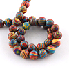 Dyed Synthetical Gemstone Round Bead Strands G-Q939-01A-06-2