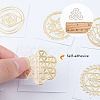 SUNNYCLUE Chakra Theme Self Adhesive Brass Stickers DIY-SC0010-59-3