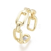 Brass Cuff Rings RJEW-F103-04-G-3