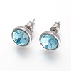 304 Stainless Steel Stud Earrings EJEW-F182-A12-1