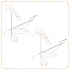 Triangle Acrylic Mobile Phone Holders ODIS-WH0038-101B-3