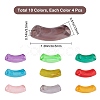 40Pcs 10 Colors Acrylic Beads SACR-SC0001-04-2
