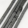 Electroplate Non-magnetic Synthetic Hematite Heishi Beads Strands G-J171B-4x4mm-03-1