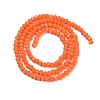 Opaque Solid Color Glass Bead Strands GLAA-F078-A03-4