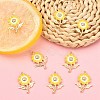 8Pcs Alloy Enamel Pendants ENAM-YW0002-31H-5