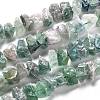 Rough Raw Natural Green Fluorite Beads Strands G-J390-B02-1