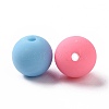 Spray Painted Acrylic Beads OACR-E009-04A-3