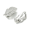 SHEGRACE Bras Micro Pave Clear Cubic Zirconia Snap Clasps XGRQ5F095-808P-2