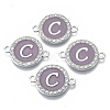 Alloy Enamel Links Connectors ENAM-TAC0003-01S-01C-1