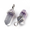 Natural Colorful Fluorite Pointed Pendants G-K329-68P-3