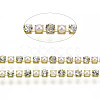 Brass Rhinestone Strass Chains CHC-N017-001A-A25-3