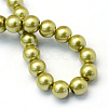 Baking Paint Pearlized Glass Pearl Round Bead Strands HY-Q330-8mm-43-4