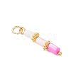 Dyed Natural Freshwater Shell Beaded Pendants PALLOY-JF05024-01-4