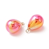 8Pcs UV Plating Acrylic Pendants FIND-YW0002-04E-2