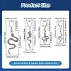 Snake Alloy Shoes Charms HJEW-CP00018-2