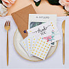 80 Sheets 4 Patterns PVC Waterproof Self-Adhesive Sticker Sets STIC-OC0001-10B-6