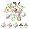 20Pcs 5 Styles Alloy Enamel Pendants ENAM-YW0003-03-1