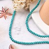 Synthetic Turquoise Beads Strands TURQ-G106-6mm-02E-6