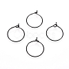 316L Surgical Stainless Steel Hoop Earring Findings STAS-D164-04B-1