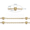 Brass Flat Oval Cable Chains CHC018Y-G-6