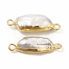 Baroque Natural Keshi Pearl Connector Charms PEAR-P004-10KCG-3