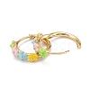 Brass Enamel Clip-on Earrings LS-EJEW-D274-06G-2