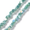 Electroplate Glass Beads Strands GLAA-E036-03A-1