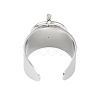 Non-Tarnish 304 Stainless Steel Circular & Rod-shaped Open Cuff Rings RJEW-C095-01P-3
