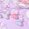 Heart Angel Luminous Acrylic Pendant Decoration HJEW-JM03806-02-1