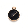 Alloy Enamel Pendants LS-ENAM-S124-01B-08F-2