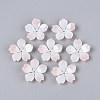 Flower Acrylic Bead Caps X-SACR-T017-51B-1