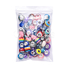 Acrylic & Resin & Polymer Clay Rhinestone European Beads FPDL-S015-04F-6