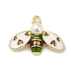 Rack Alloy Enamel Pendants ENAM-Q505-07G-01-1