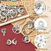 80Pcs 8 Styles Moon Theme Tibetan Style Alloy Pendants FIND-CJ0005-60-3