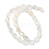 Natural White Agate Beads Strands G-K357-A07-02-3