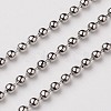 Non-Tarnish 3.28 Feet 304 Stainless Steel Ball Chains X-CHS-A002B-1.5mm-1