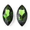 Pointed Back Glass Rhinestone Cabochons RGLA-T083-13x27mm-20-3