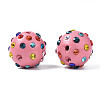 Polymer Clay Rhinestone Beads RB-T017-31B-3