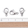 Tarnish Resistant 304 Stainless Steel Lobster Claw Clasps STAS-AB13-4