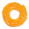 Electroplate Glass Beads Strands EGLA-A034-T2mm-A24-2