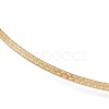 PVD Vacuum Plating 304 Stainless Steel Textured Wire Necklace Making STAS-B036-03G-3