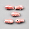 Handmade Porcelain Beads PORC-WH0023-003G-1