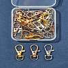 24Pcs 3 Colors Alloy Swivel Lobster Claw Clasps FIND-FS0003-73-8