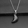 Moon Synthetic Turquoise Pendant Necklaces AK5365-7-1