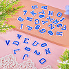 36Pcs 2 Sets 2 Styles Letter A~Z & Number 0~9 Polyester Embroidery Sew On Patches Sets PATC-TA0001-55E-4