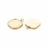 Ion Plating(IP) 304 Stainless Steel Pendant Enamel Settings STAS-N097-129LG-2