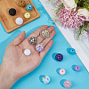 6Pcs 6 Colors Handmade Polymer Clay Beads CLAY-PA0001-47-3