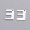 201 Stainless Steel Charms STAS-L232-007E-2